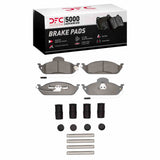 Dynamic Friction 1998-2005 Mercedes-Benz ML320 Front 5000 Advanced Low Metallic Brake Pads and Hardware Kit by Dynamic Friction Company 1551-0760-01