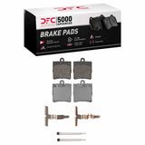 Dynamic Friction 1996-2015 Chrysler Crossfire Rear 5000 Advanced Low Metallic Brake Pads and Hardware Kit by Dynamic Friction Company 1551-0779-01