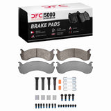 Dynamic Friction 1998-2025 Beaver Motorcoach Monterey Rear/Front 5000 Adv Semi Metallic Brake Pads & Hardware Kit by Dynamic Friction Company 1551-0786-01