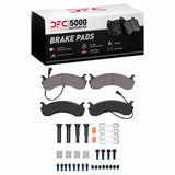 Dynamic Friction 2020-2025 Coachmen Mirada Rear 5000 Advanced Semi Metallic Brake Pads and Hardware Kit by Dynamic Friction Company 1551-0786-21