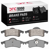 Dynamic Friction 1999-2004 Jeep Grand Cherokee Rear 5000 Advanced Semi Metallic Brake Pads by Dynamic Friction Company 1551-0791-00