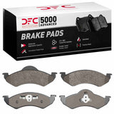 Dynamic Friction 2000-2002 Dodge Dakota RWD Front 5000 Advanced Semi Metallic Brake Pads by Dynamic Friction Company 1551-0820-00