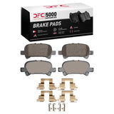 Dynamic Friction 2002-2008 Toyota Avalon Rear 5000 Advanced Ceramic Brake Pads and Hardware Kit by Dynamic Friction Company 1551-0828-01