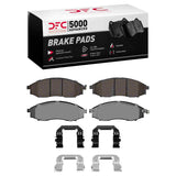 Dynamic Friction 2000-2004 Nissan XTerra Front 5000 Advanced Semi Metallic Brake Pads and Hardware Kit by Dynamic Friction Company 1551-0830-01