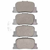 Dynamic Friction 2000-2010 Lexus ES300 Rear 5000 Advanced Ceramic Brake Pads by Dynamic Friction Company 1551-0835-00