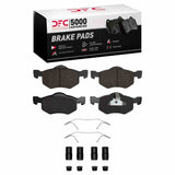 Dynamic Friction 2005-2007 Ford Escape Front 5000 Advanced Ceramic Brake Pads and Hardware Kit by Dynamic Friction Company 1551-0843-01