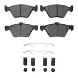 Dynamic Friction 2004-2009 Mercedes-Benz E320 Front 5000 Advanced Low Metallic Brake Pads and Hardware Kit by Dynamic Friction Company 1551-0853-11