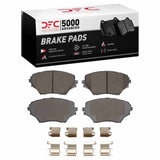 Dynamic Friction 2001-2005 Toyota RAV4 Front 5000 Advanced Ceramic Brake Pads and Hardware Kit by Dynamic Friction Company 1551-0862-01