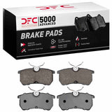 Dynamic Friction 2001-2019 Ford Focus Rear 5000 Advanced Low Metallic Brake Pads by Dynamic Friction Company 1551-0886-00
