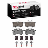 Dynamic Friction 2001-2019 Ford Fiesta (USA/Canada) Rear 5000 Advanced Low Metallic Brake Pads and Hardware Kit by Dynamic Friction Company 1551-0886-01