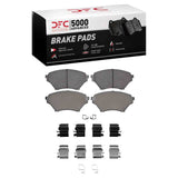 Dynamic Friction 2001-2005 Mazda Miata Front 5000 Advanced Ceramic Brake Pads and Hardware Kit by Dynamic Friction Company 1551-0890-01