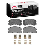 Dynamic Friction 2002-2007 Mitsubishi Lancer Front 5000 Advanced Ceramic Brake Pads and Hardware Kit by Dynamic Friction Company 1551-0904-01