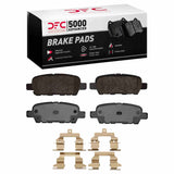 Dynamic Friction 2008-2013 Nissan Rogue Rear 5000 Advanced Ceramic Brake Pads and Hardware Kit by Dynamic Friction Company 1551-0905-02