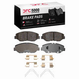 Dynamic Friction 2002-2021 Acura ILX Front 5000 Advanced Ceramic Brake Pads and Hardware Kit by Dynamic Friction Company 1551-0914-01