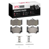 Dynamic Friction 1999-2012 Porsche 911 Front 5000 Advanced Low Metallic Brake Pads and Hardware Kit by Dynamic Friction Company 1551-0916-01