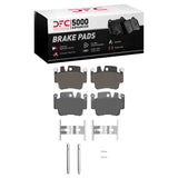 Dynamic Friction 1998-2005 Porsche Boxster Rear/Front 5000 Advanced Low Metallic Brake Pads and Hardware Kit by Dynamic Friction Company 1551-0917-01