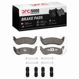 Dynamic Friction 2003-2011 Ford Ranger (USA/Canada) Rear 5000 Advanced Ceramic Brake Pads and Hardware Kit by Dynamic Friction Company 1551-0932-01