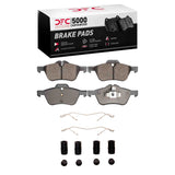 Dynamic Friction 2002-2008 MINI Cooper (Excl Clubman) Front 5000 Advanced Low Metallic Brake Pads and Hardware Kit by Dynamic Friction Company 1551-0939-01