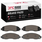 Dynamic Friction 2003-2004 Dodge Dakota 4WD Front 5000 Advanced Semi Metallic Brake Pads by Dynamic Friction Company 1551-0962-00
