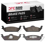 Dynamic Friction 2003-2004 Dodge Dakota 4WD Rear 5000 Advanced Semi Metallic Brake Pads by Dynamic Friction Company 1551-0963-00