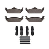 Dynamic Friction 2003-2004 Dodge Dakota 4WD Rear 5000 Advanced Semi Metallic Brake Pads and Hardware Kit by Dynamic Friction Company 1551-0963-01