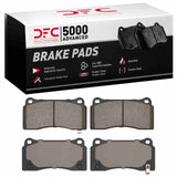 Dynamic Friction 2003-2017 Dodge Viper Front/Rear 5000 Advanced Low Metallic Brake Pads by Dynamic Friction Company 1551-0968-00