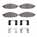 Dynamic Friction 2004-2008 Chrysler Pacifica Front 5000 Advanced Ceramic Brake Pads and Hardware Kit by Dynamic Friction Company 1551-0997-01