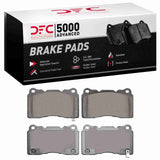 Dynamic Friction 2003-2025 Acura TL Front/Rear 5000 Advanced Low Metallic Brake Pads by Dynamic Friction Company 1551-1001-00