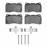 Dynamic Friction 2004-2021 Cadillac STS Front 5000 Advanced Low Metallic Brake Pads and Hardware Kit by Dynamic Friction Company 1551-1001-07