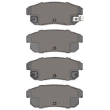Dynamic Friction 2004-2011 Mazda RX-8 Rear 5000 Advanced Semi Metallic Brake Pads by Dynamic Friction Company 1551-1008-00