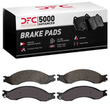 Dynamic Friction 2003-2010 Chevrolet C5500 Kodiak Rear/Front 5000 Advanced Semi Metallic Brake Pads by Dynamic Friction Company 1551-1010-00