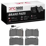 Dynamic Friction 2014-2022 Maserati Ghibli Front 5000 Advanced Low Metallic Brake Pads by Dynamic Friction Company 1551-1016-00