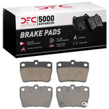 Dynamic Friction 2004-2005 Toyota RAV4 Rear 5000 Advanced Ceramic Brake Pads by Dynamic Friction Company 1551-1051-00
