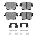 Dynamic Friction 2007-2023 Chrysler 300 Rear 5000 Advanced Ceramic Brake Pads and Hardware Kit by Dynamic Friction Company 1551-1057-03