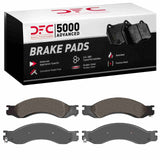 Dynamic Friction 2004-2010 Chevrolet C4500 Kodiak Rear 5000 Advanced Semi Metallic Brake Pads by Dynamic Friction Company 1551-1064-00