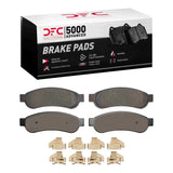 Dynamic Friction 2005-2010 Ford F-250 2WD (Super Duty) Rear 5000 Advanced Semi Metallic Brake Pads and Hardware Kit by Dynamic Friction Company 1551-1067-02