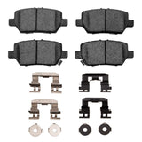 Dynamic Friction 2005-2012 Acura RL Rear 5000 Advanced Ceramic Brake Pads and Hardware Kit by Dynamic Friction Company 1551-1090-01