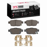 Dynamic Friction 2006-2014 Acura TL Rear 5000 Advanced Ceramic Brake Pads and Hardware Kit by Dynamic Friction Company 1551-1103-01