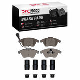 Dynamic Friction 2005-2018 Audi A1 (Mexico) Front 5000 Advanced Ceramic Brake Pads and Hardware Kit by Dynamic Friction Company 1551-1107-02