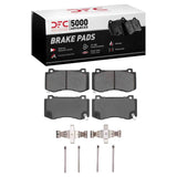 Dynamic Friction 2005-2023 Chrysler 300 Front 5000 Advanced Low Metallic Brake Pads and Hardware Kit by Dynamic Friction Company 1551-1149-01