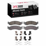 Dynamic Friction 2006-2010 Ford Explorer Sport Trac Front 5000 Advanced Ceramic Brake Pads and Hardware Kit by Dynamic Friction Company 1551-1158-01
