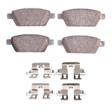 Dynamic Friction 2006-2013 Ford Fusion Rear 5000 Advanced Ceramic Brake Pads and Hardware Kit by Dynamic Friction Company 1551-1161-01