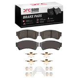 Dynamic Friction 2006-2013 Mazda 6 Front 5000 Advanced Ceramic Brake Pads and Hardware Kit by Dynamic Friction Company 1551-1164-01