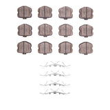 Dynamic Friction 2006-2013 Chevrolet Corvette Front 5000 Advanced Low Metallic Brake Pads and Hardware Kit by Dynamic Friction Company 1551-1185-01