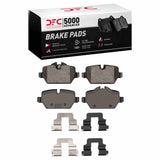 Dynamic Friction 2005-2016 BMW 120i (Mexico) Rear 5000 Advanced Low Metallic Brake Pads and Hardware Kit by Dynamic Friction Company 1551-1226-01