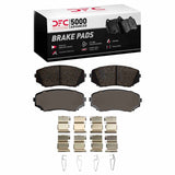 Dynamic Friction 2007-2015 Ford Edge Front 5000 Advanced Ceramic Brake Pads and Hardware Kit by Dynamic Friction Company 1551-1258-01