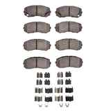 Dynamic Friction 2005-2011 Freightliner FL360 (Mexico) Rear/Front 5000 Adv Semi Metallic Brake Pads & Hardware Kit by Dynamic Friction Company 1551-1265-01