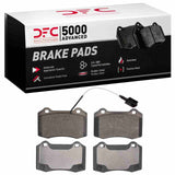 Dynamic Friction 2014-2022 Maserati Quattroporte Rear 5000 Advanced Low Metallic Brake Pads by Dynamic Friction Company 1551-1270-00