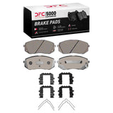 Dynamic Friction 2015-2015 Hyundai Sonata Front 5000 Advanced Ceramic Brake Pads and Hardware Kit by Dynamic Friction Company 1551-1295-03