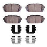 Dynamic Friction 2007-2012 Kia Rondo (USA) Rear 5000 Advanced Ceramic Brake Pads and Hardware Kit by Dynamic Friction Company 1551-1296-01